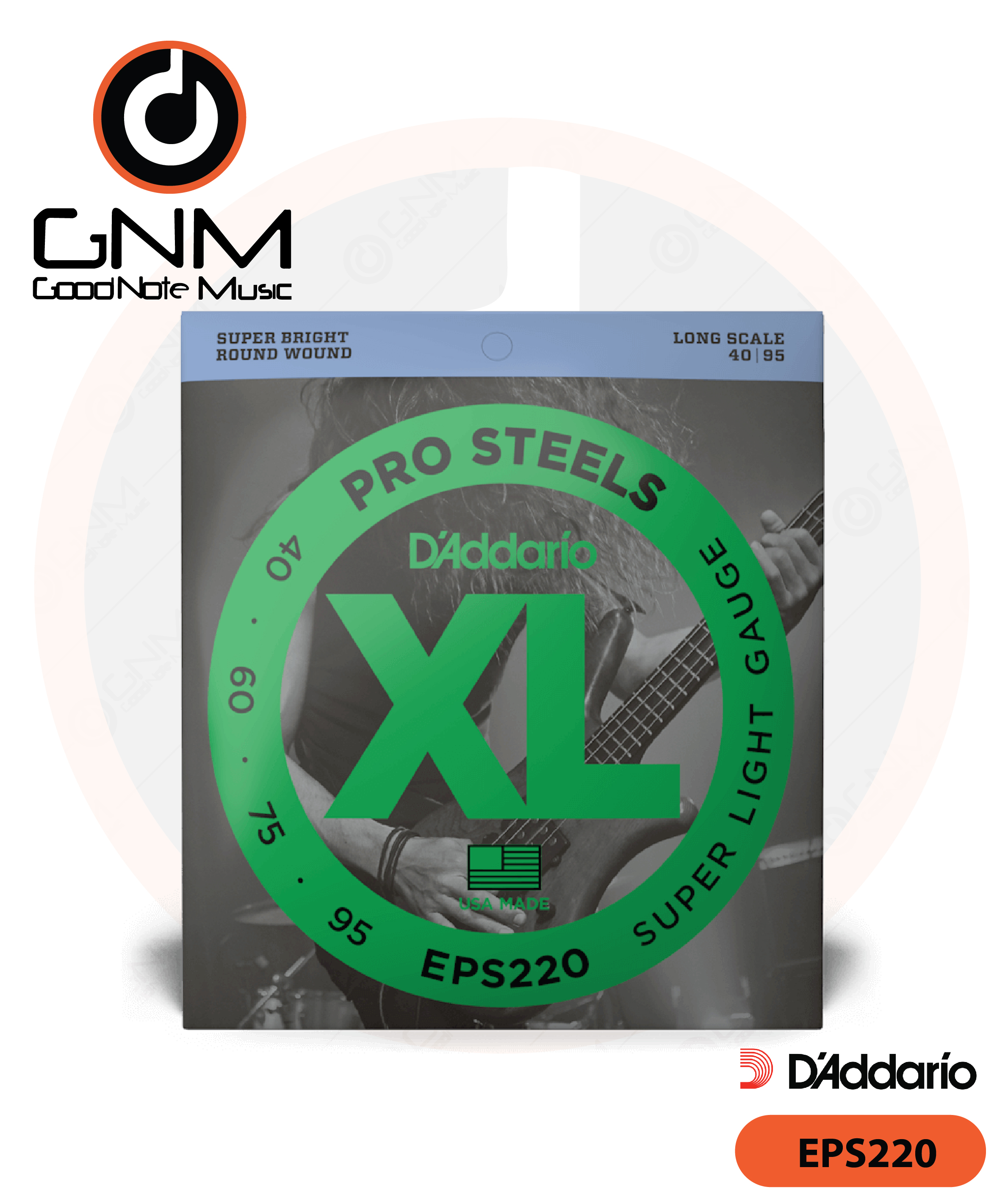 สายเบส 4 สายแบบชุด Daddario รุ่น EPS220