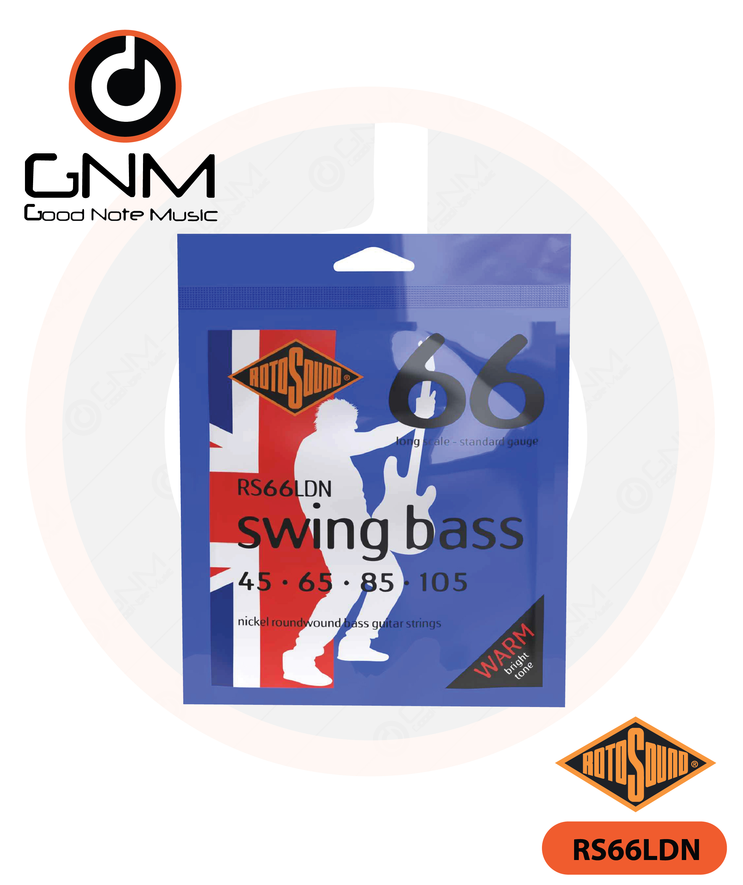สายเบส Rotosound รุ่น RS66LND ( 4 สาย )