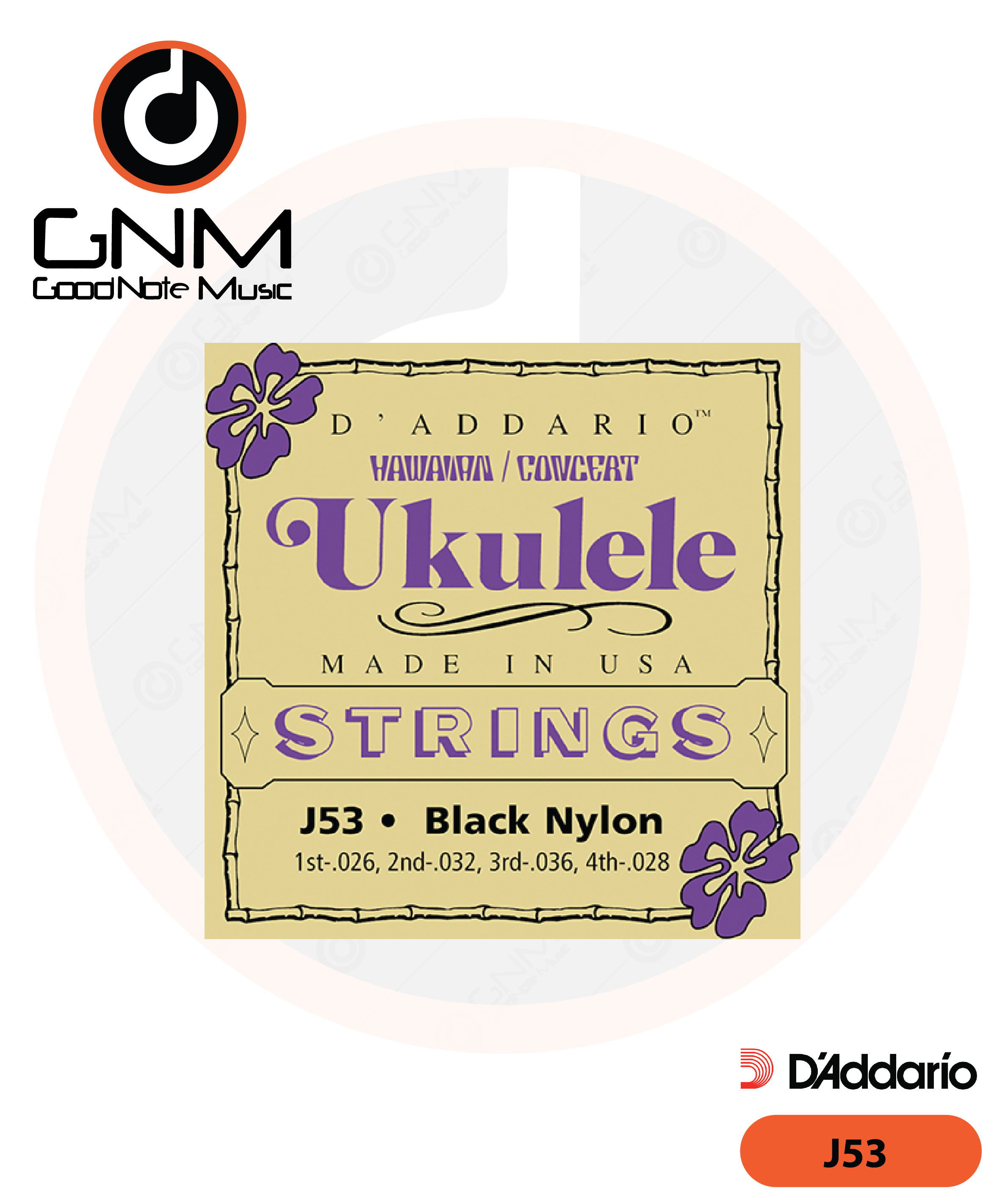 สายอูคูเลเล่ Daddario รุ่น J53 คอนเสริต์