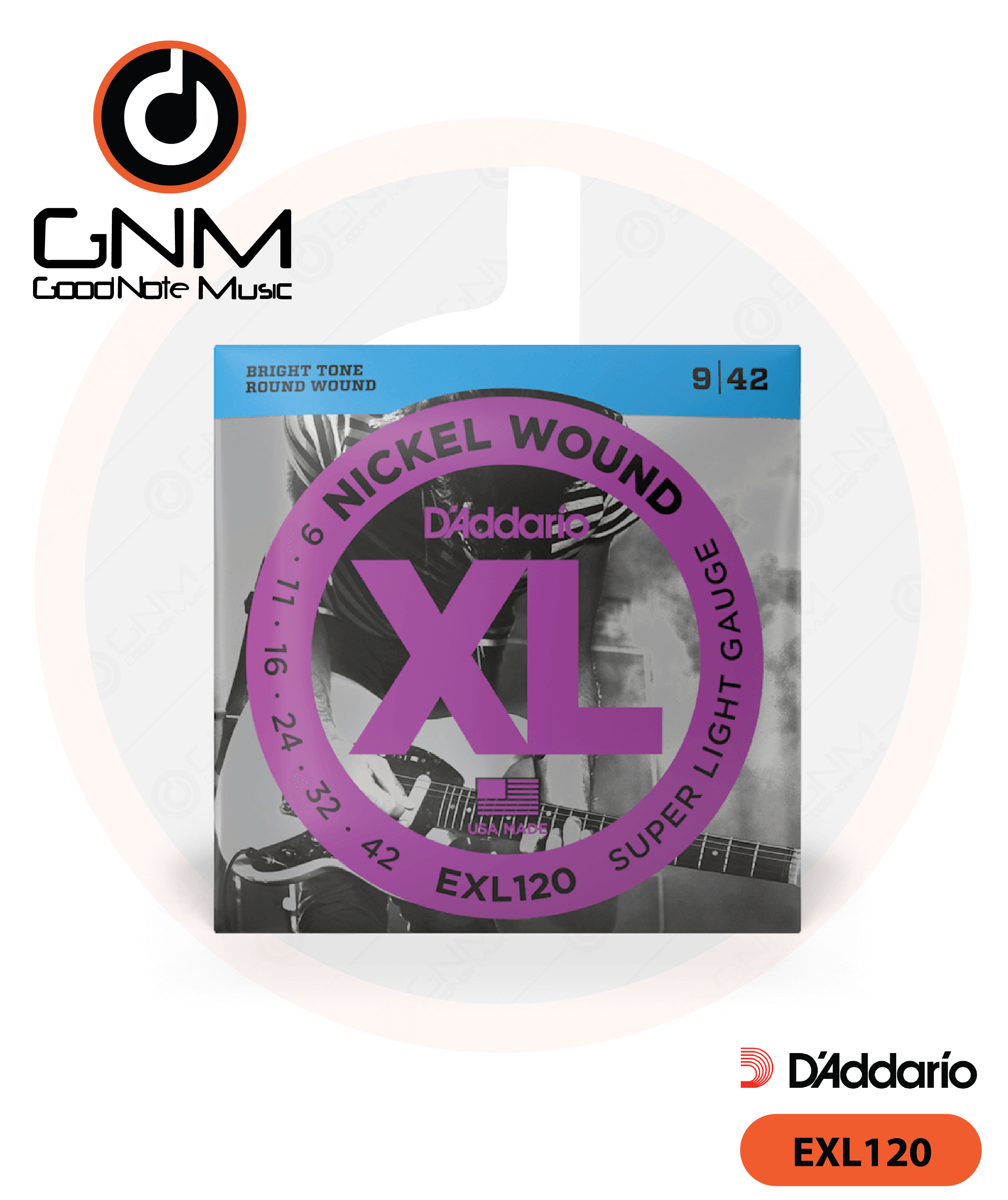 สายกีตาร์ไฟฟ้า Daddario รุ่น EXL120