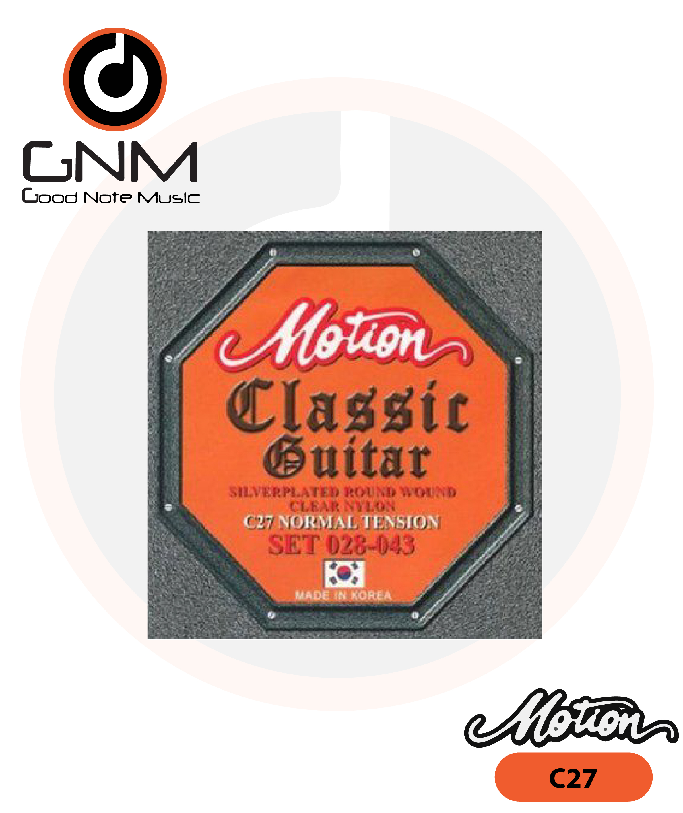  สายกีตาร์คลาสสิคแบบชุด Motion C-27