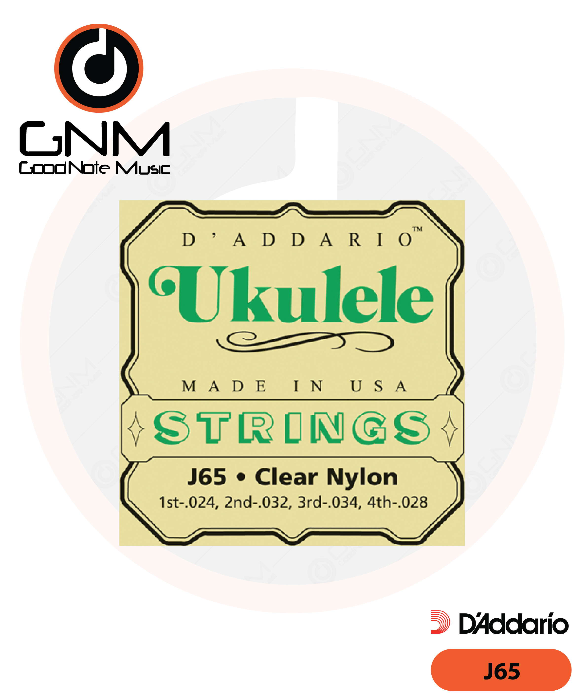 สายอูคูเลเล่ Daddario รุ่น J65 โซปราโน่
