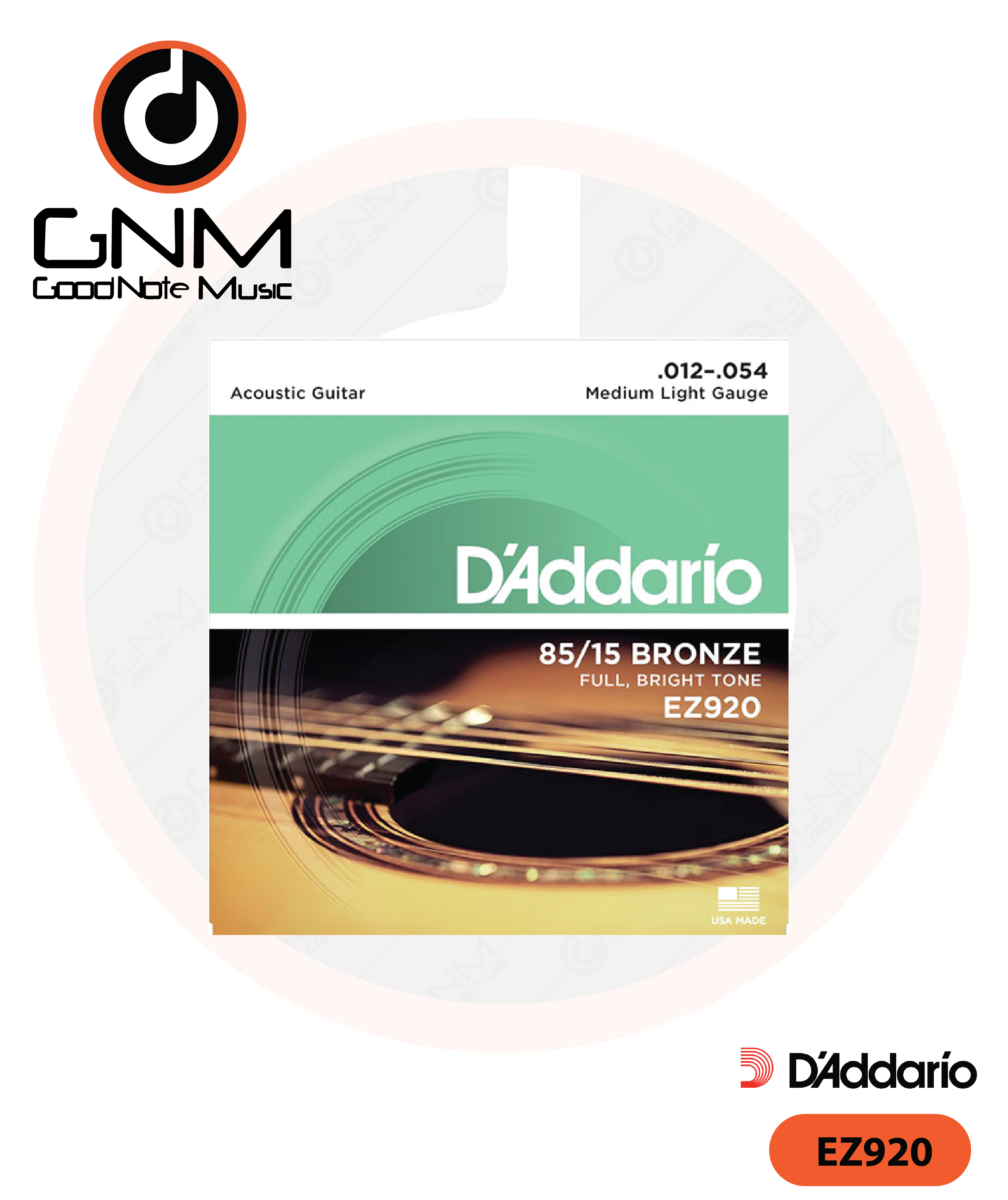 สายกีตาร์โปร่ง Daddario รุ่น EZ920