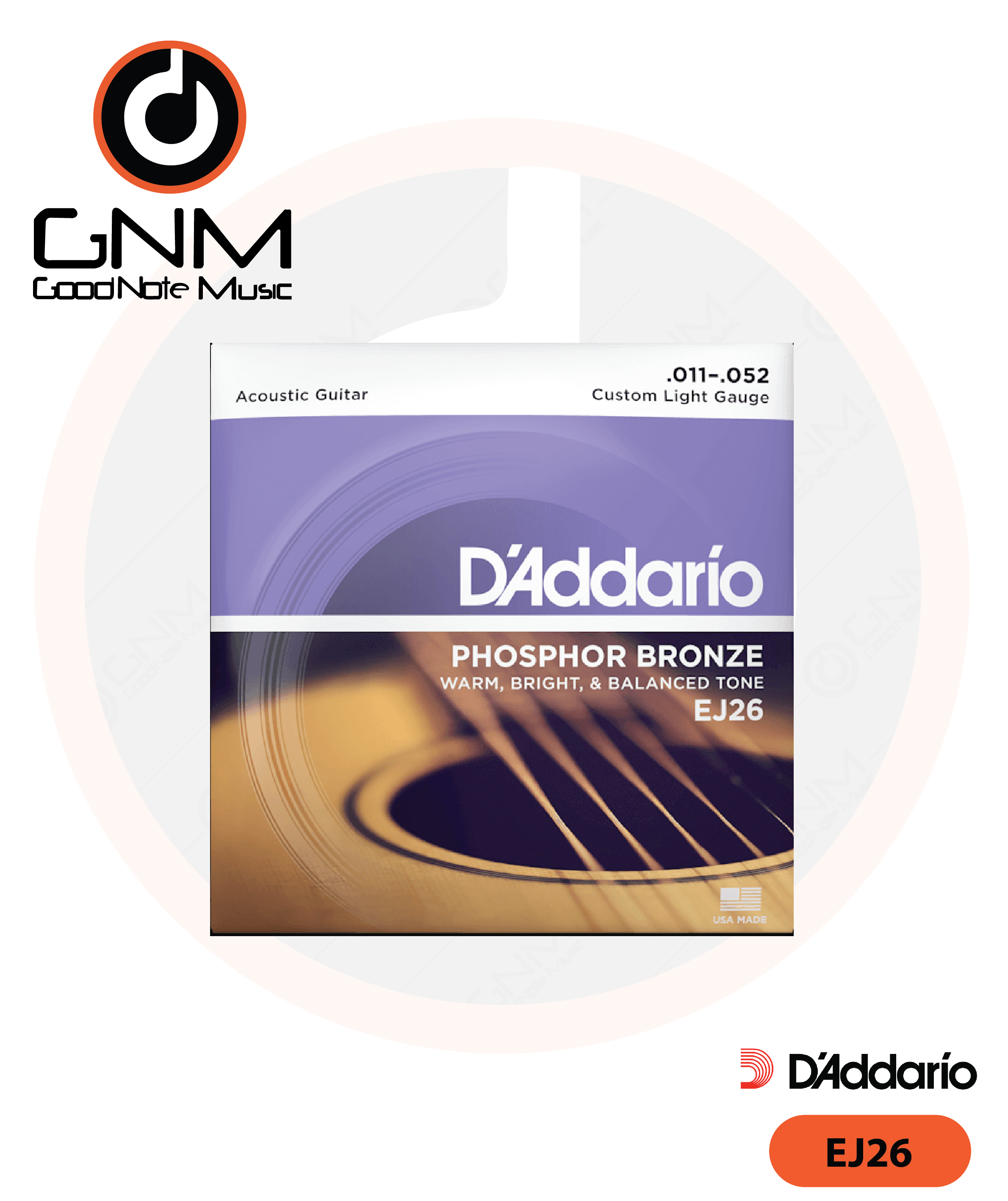 สายโปร่ง Daddario รุ่น EJ26