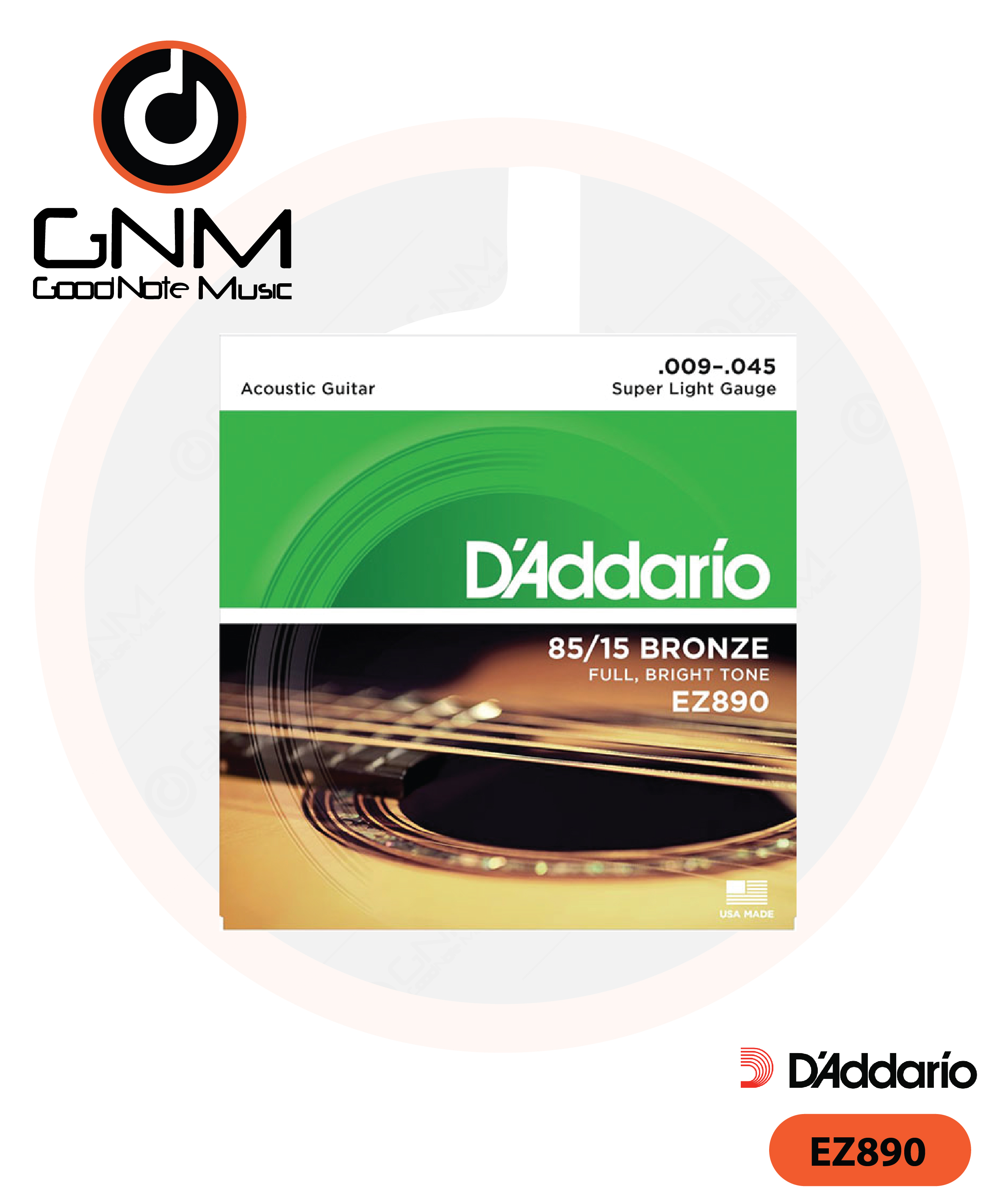 สายกีตาร์โปร่ง Daddario รุ่น EZ890