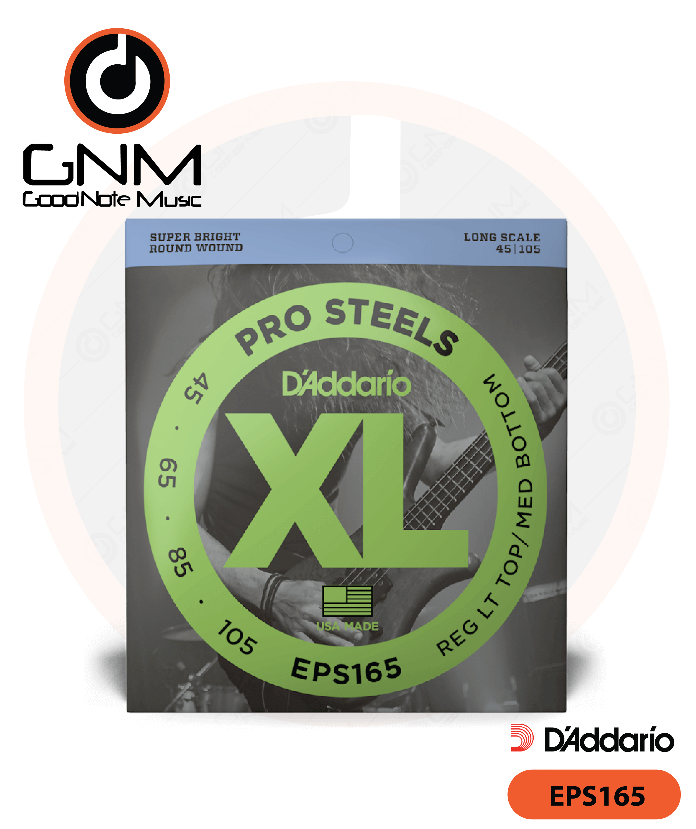 สายเบส 4 สายแบบชุด Daddario EPS165